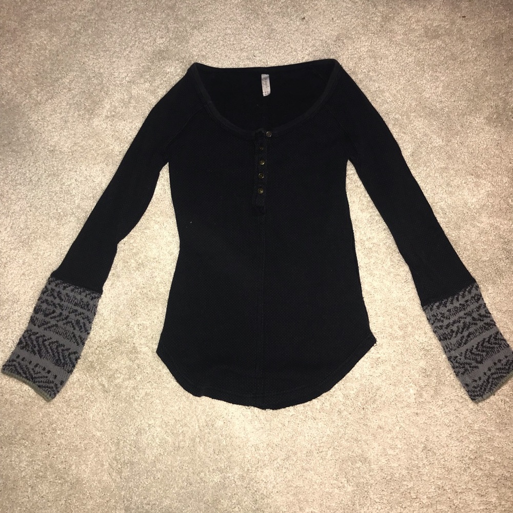 Free People long sleeve thermal top
